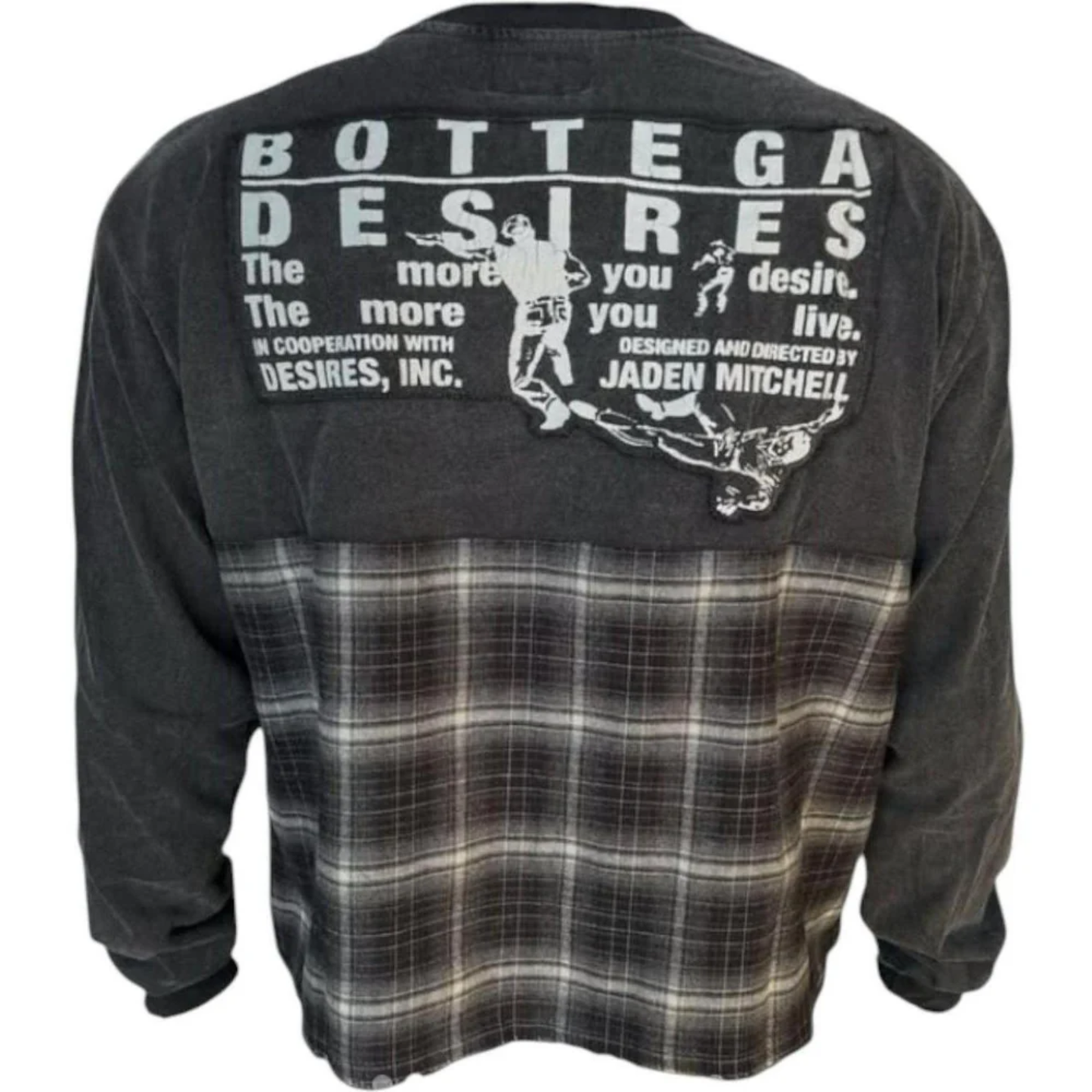 Bottega Desires Hybrid Flannel Long Sleeve Tee