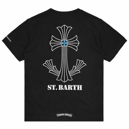 Chrome Hearts St Barth Scroll Logo Tee