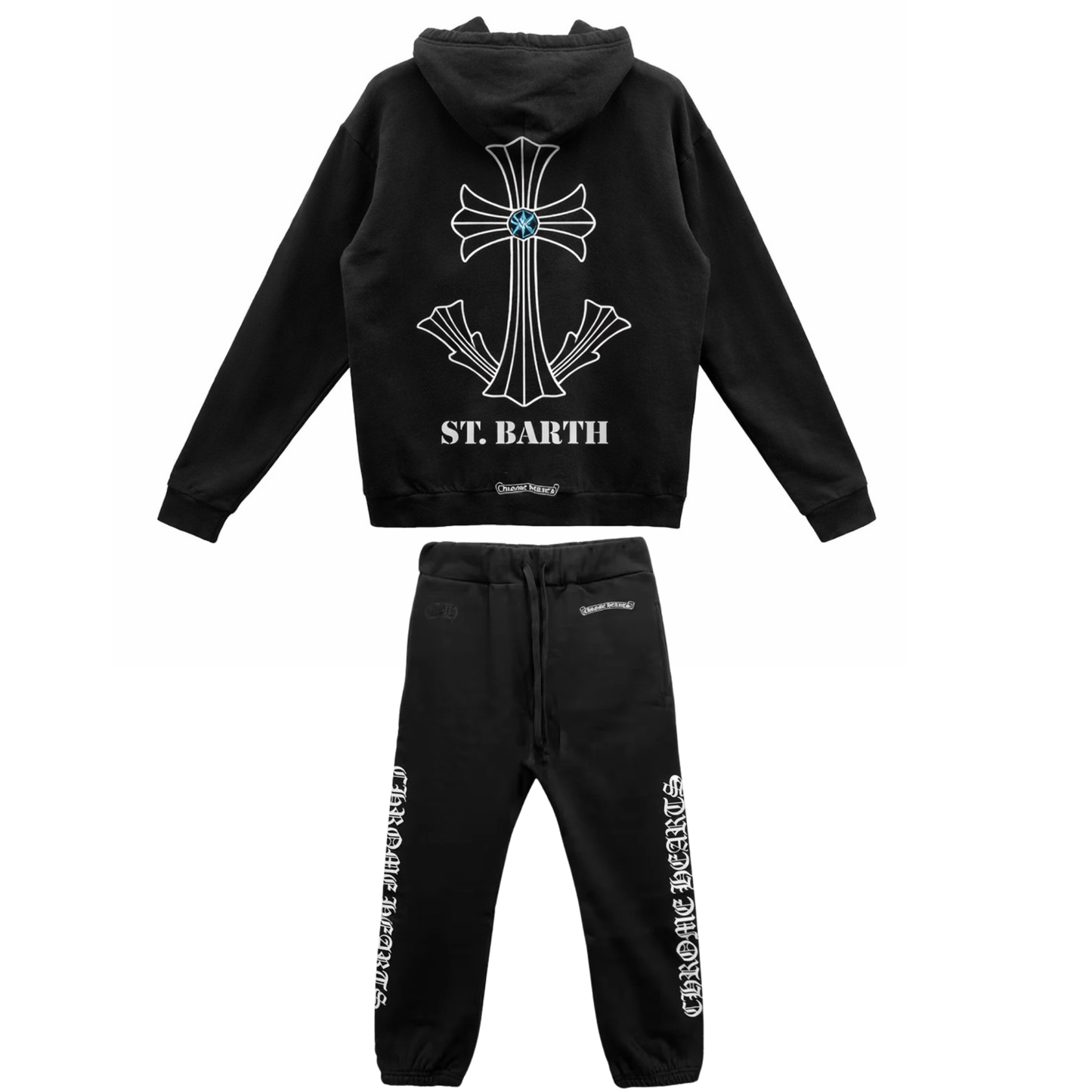 Chrome Hearts St Barth Scroll Logo Sweatsuit