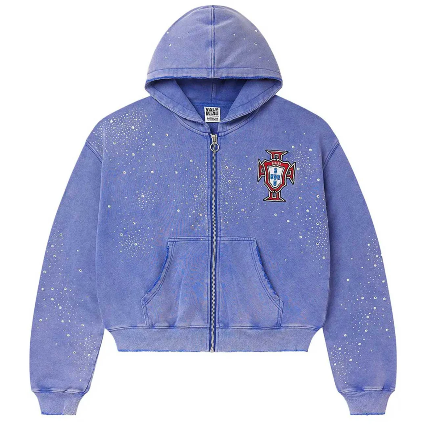 Vale Forever Sun Clustered Zip Up Hoodie Blue