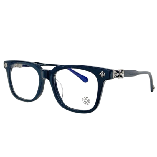 Chrome Hearts "Cox Ucker" Navy/Silver Glasses