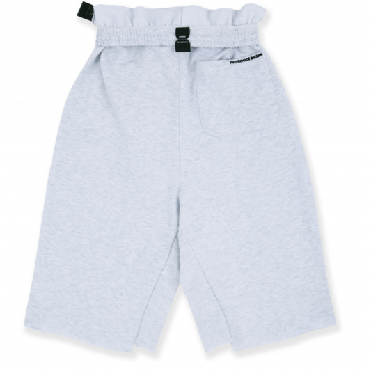 Protocol Index Folded Waist 3/4 Jorts -White Melange