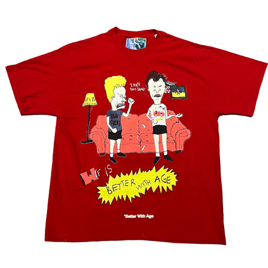 Better With Age 'Beavis and Butthead' Red Tee