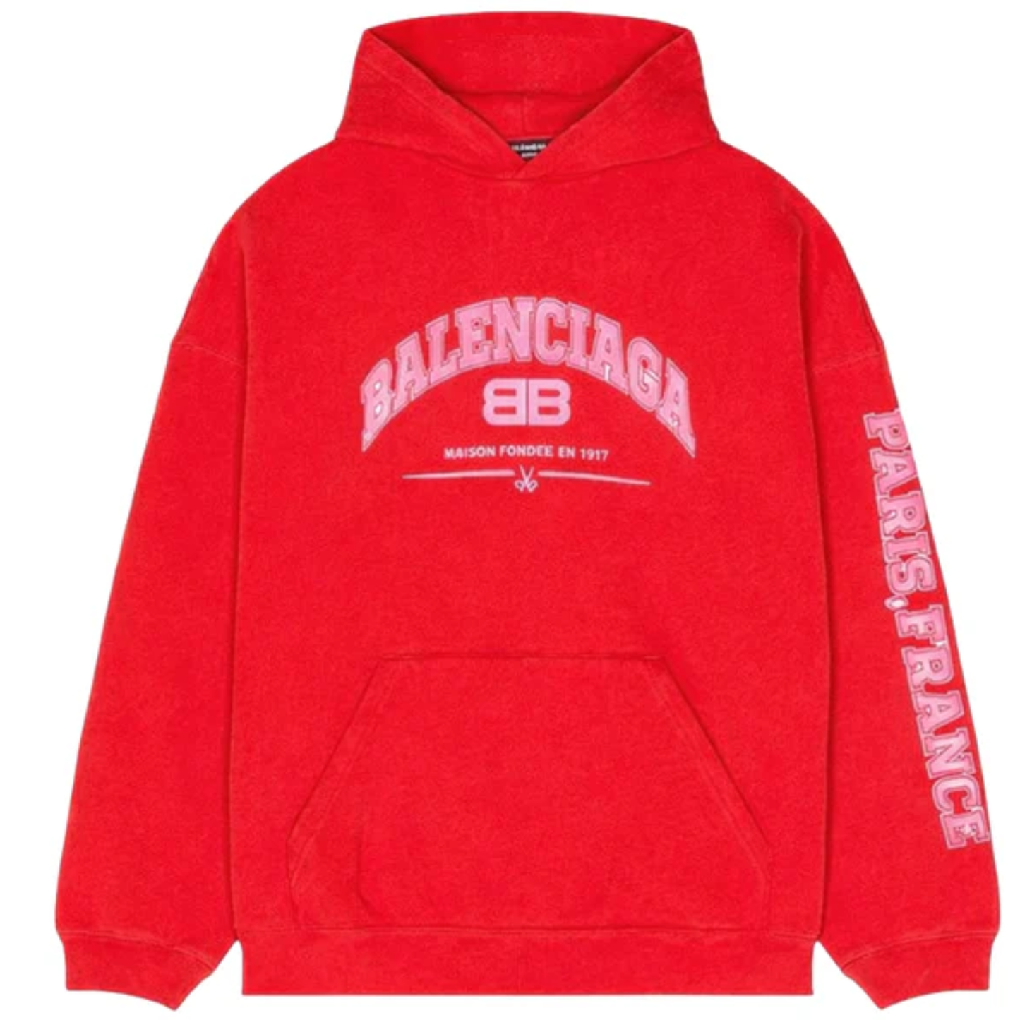 Balenciaga Red Maison Hoodie
