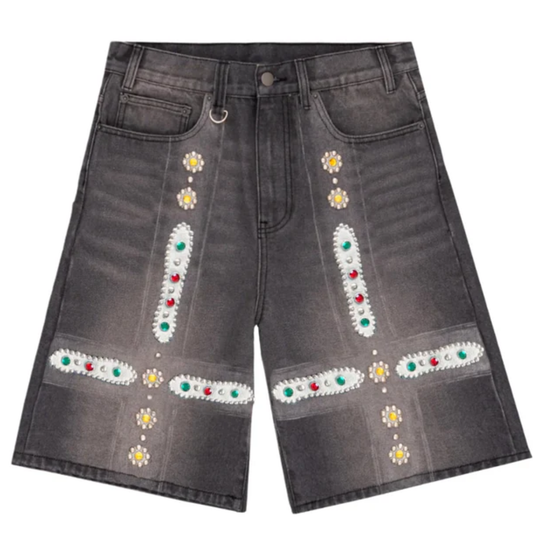 Bravest Studios Sapphire Denim Shorts Black