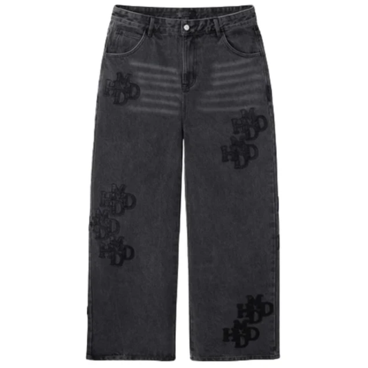 Happy Memories Don't Die HMDD Black Patch Pants