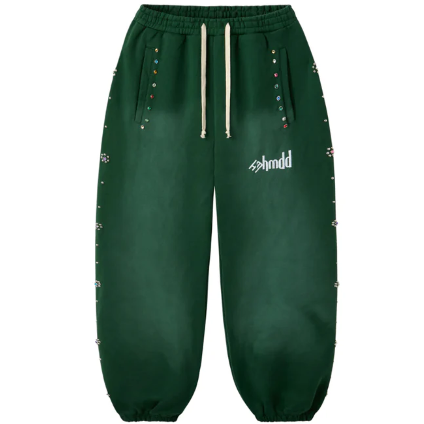 Happy Memories DON'T DIE HMDD Flower Studded Scrunch Sweatpants