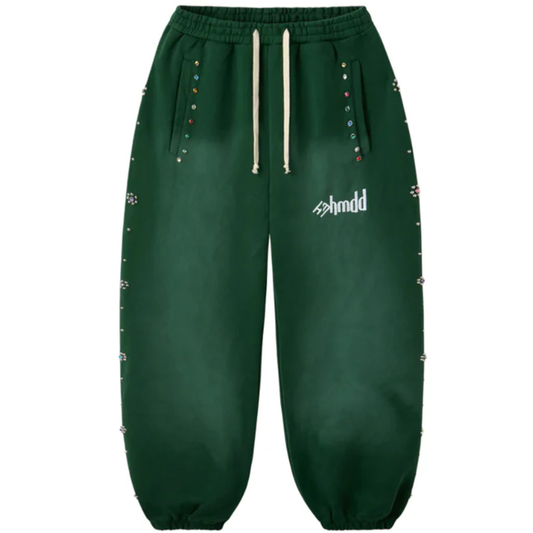 Happy Memories DON'T DIE HMDD Flower Studded Scrunch Sweatpants
