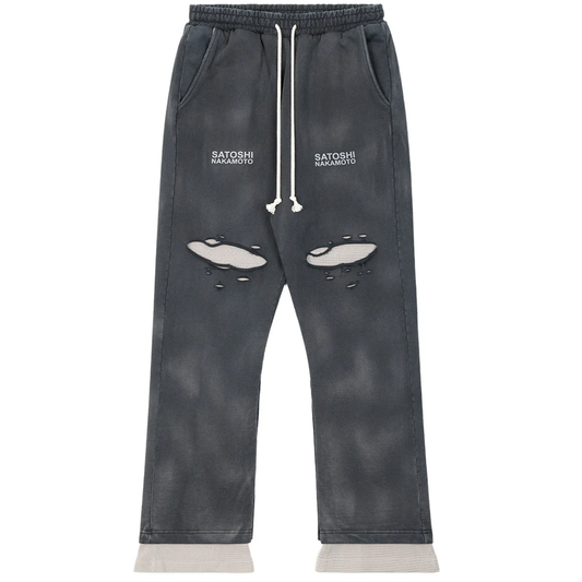Satoshi Nakamoto Holy Ghost Layered Sweatpants