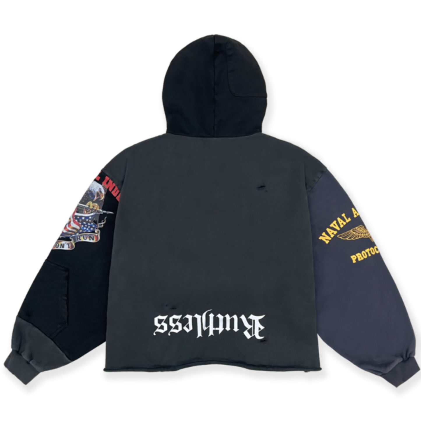 Protocol Index Upside Down Black Zip Hoodie