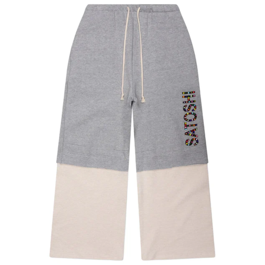 Satoshi Nakamoto Studded Logo Sweatpants Grey