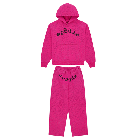 Sp5der VVS Sweatsuit Pink