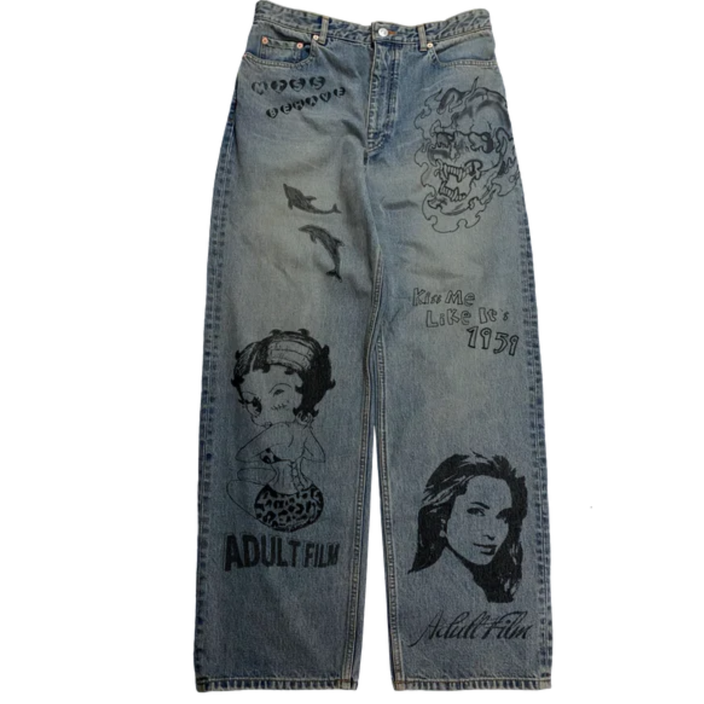 Adult Flim Society Tempted Cut Jeans