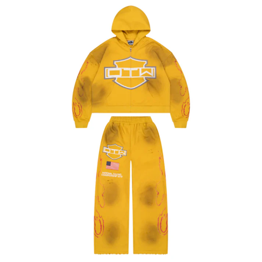 Out The Way Studios Yellow Biker Sweatsuit