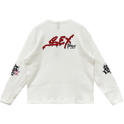 Matty Boy Anti Promo Sex Record Waffle Thermal Long Sleeve Tee