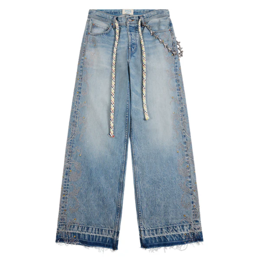 Ercole Studios Crystal Denim With Chain