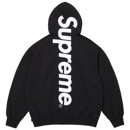 Supreme Satin Appliqué Sweatsuit Black