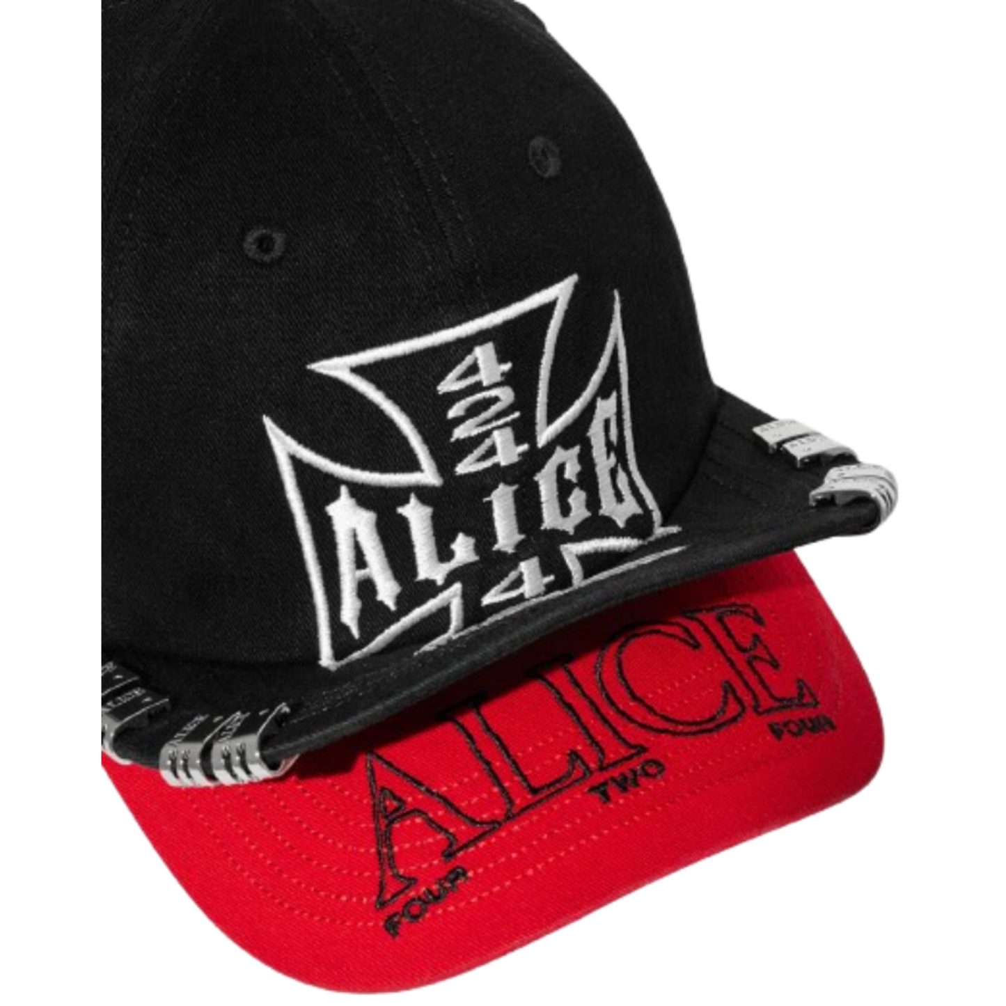 Alice Hollywood X 424 Double Brim Cap Black/Red