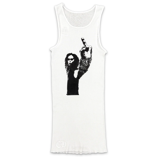 Chrome Hearts Ribbed Richard Stark Tank Top White