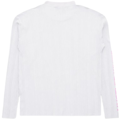 Paly Hollywood Hustlr Rib Long Sleeve Tee White