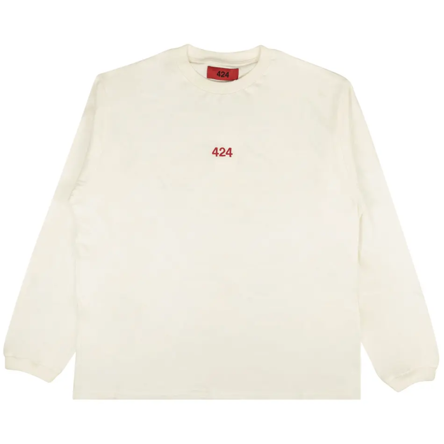 424 Logo Long-Sleeve Tee White/Red
