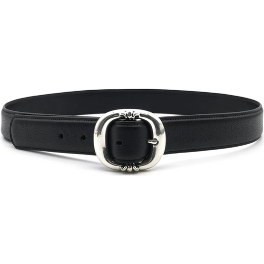 Chrome Hearts Black Leather Gunslinger Belt