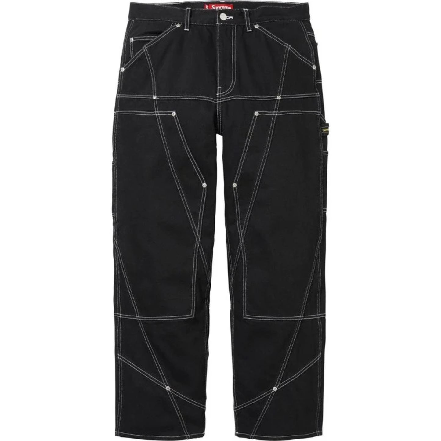 Supreme Contrast Stitch Double Knee Painter Jean