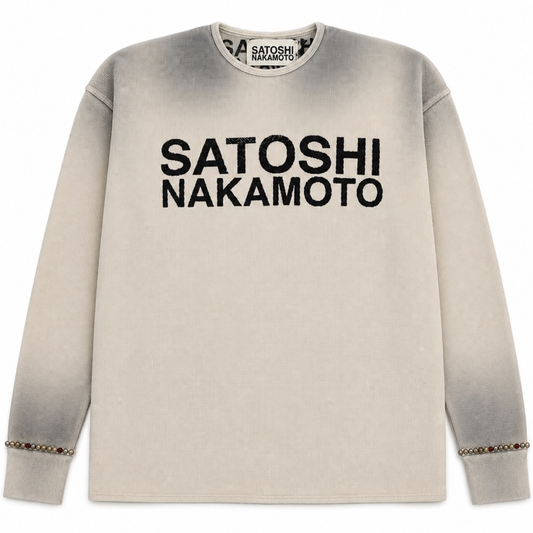 Satoshi Nakamoto Logo Thermal With Studs