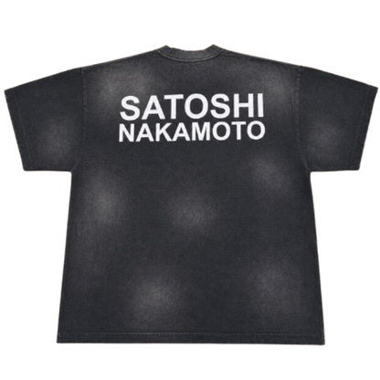 Satoshi Nakamoto Cup Half Full Tee