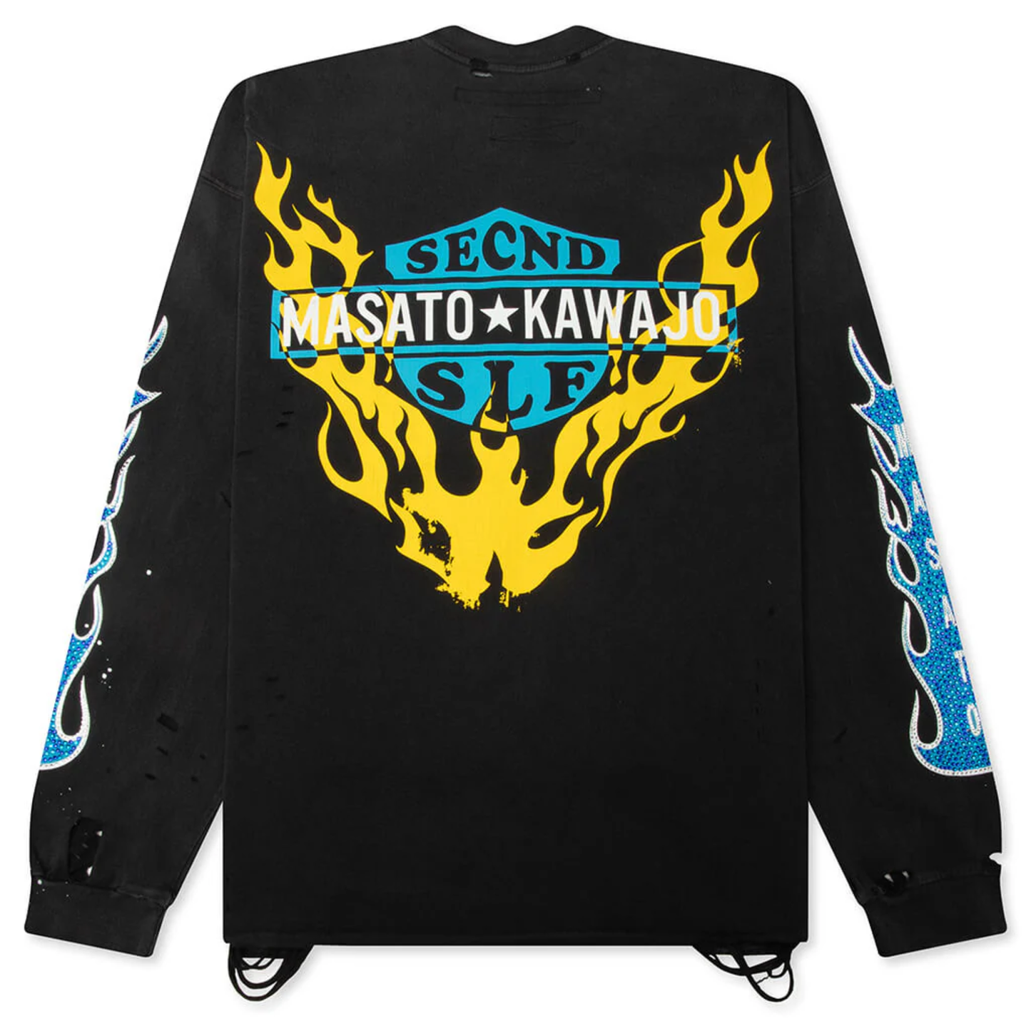 SeCND SLF x Masata Kawajo Firestorm Vintage Long Sleeve Tee