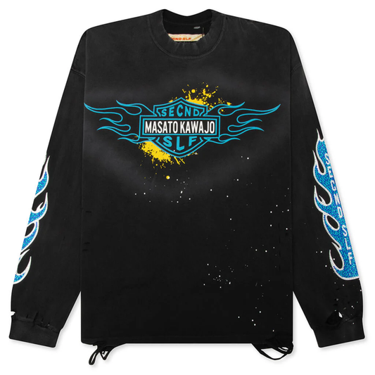 SeCND SLF x Masata Kawajo Firestorm Vintage Long Sleeve Tee