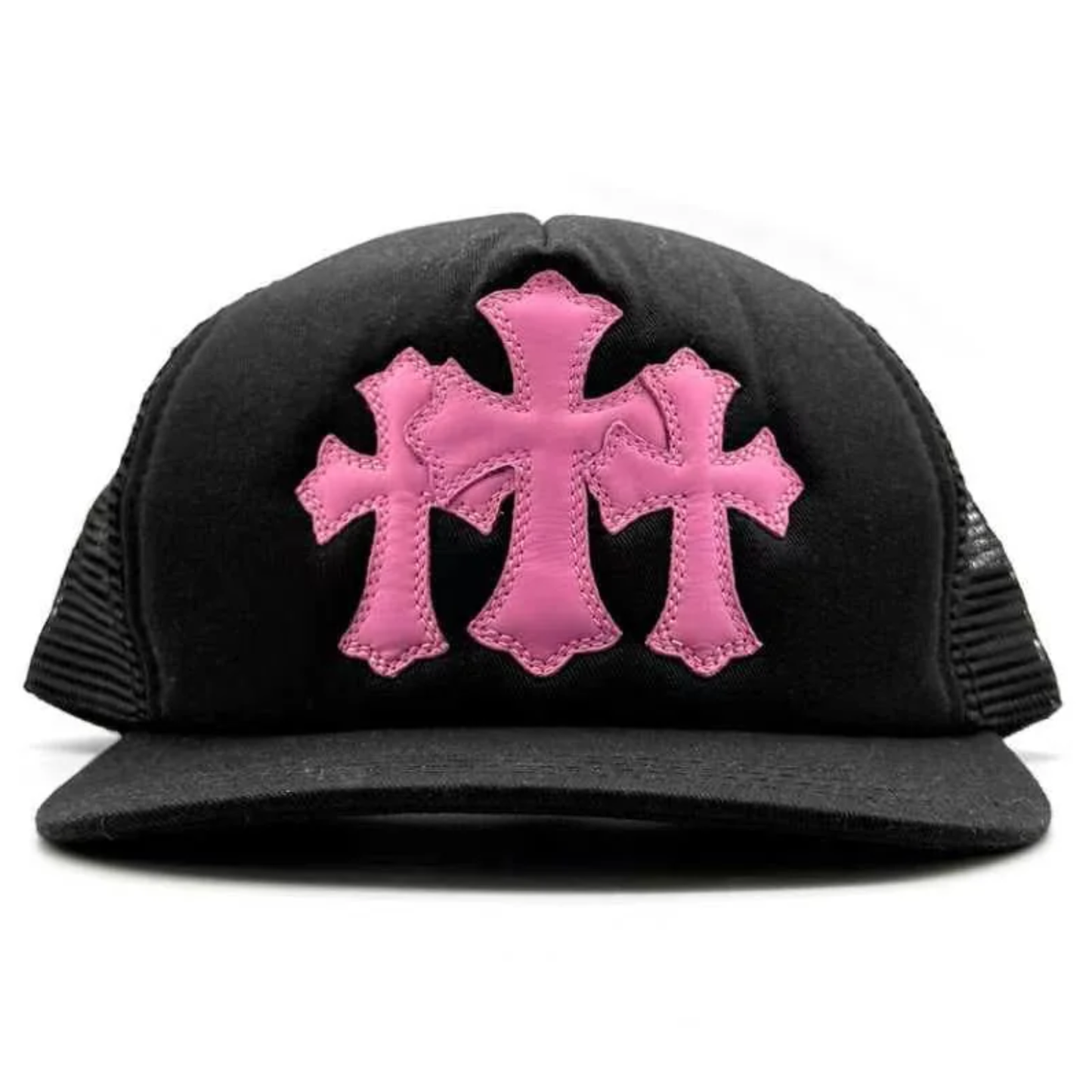 Chrome Hearts Cemetery Trucker Hat Black/Pink