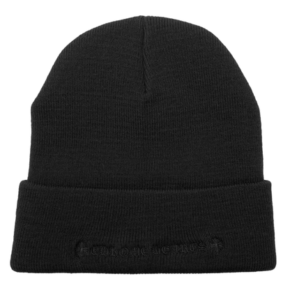 Chrome Hearts CH Logo Embroidered White Beanie