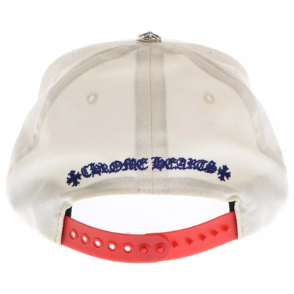 Chrome Hearts CH Baseball Cap White/Red/Blue