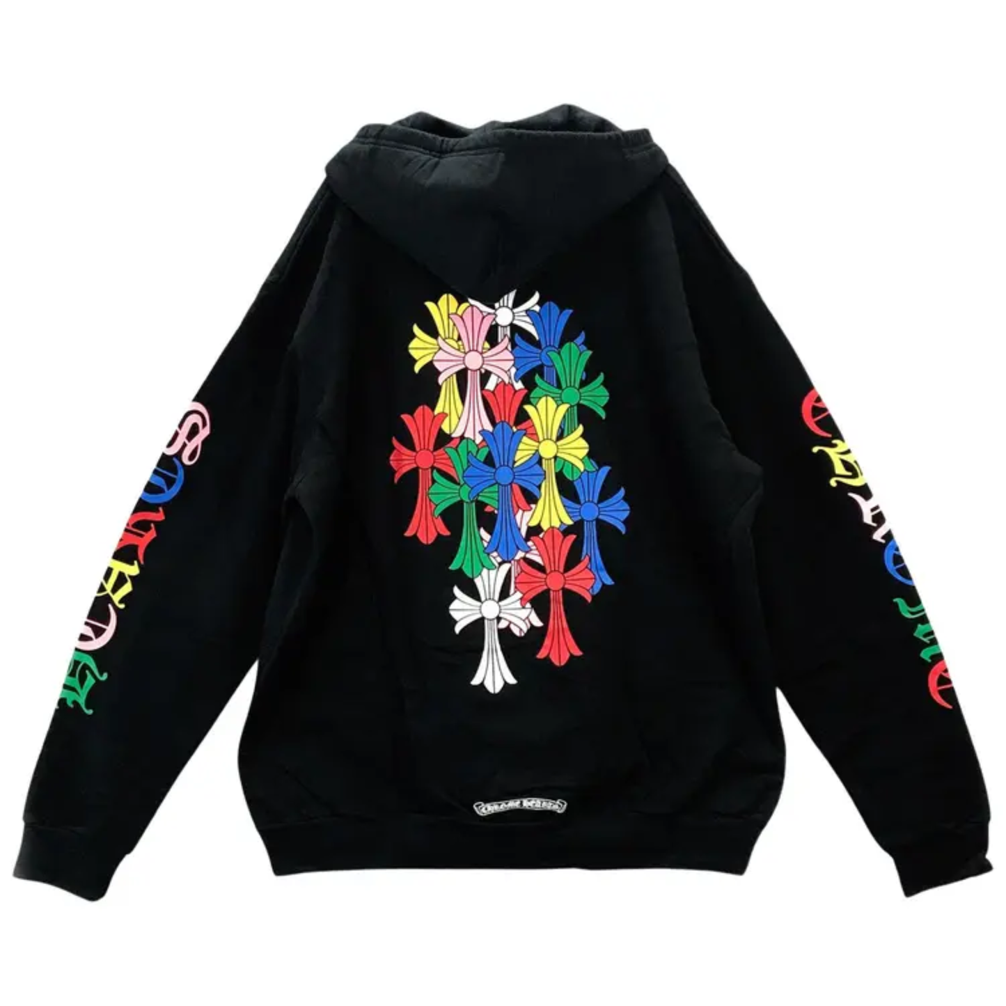 Chrome Hearts Cross Logo Zip Up Hoodie Black/Multicolor