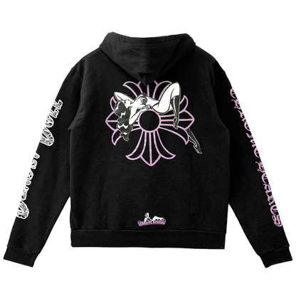 Chrome Hearts Deadly Doll Cross Graphic Pullover Hoodie