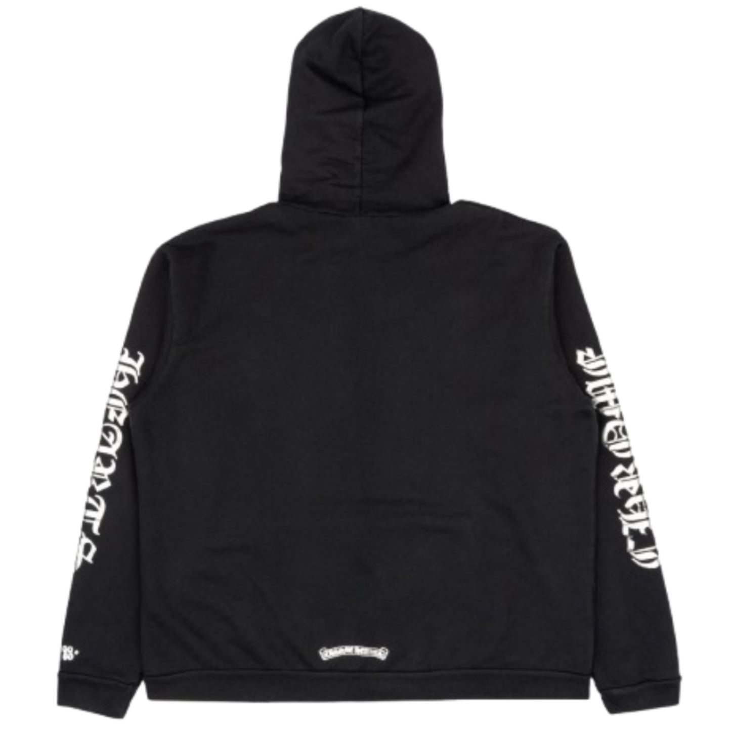 Chrome Hearts Script Logo Vertical Logo Hoodie Black/Sliver