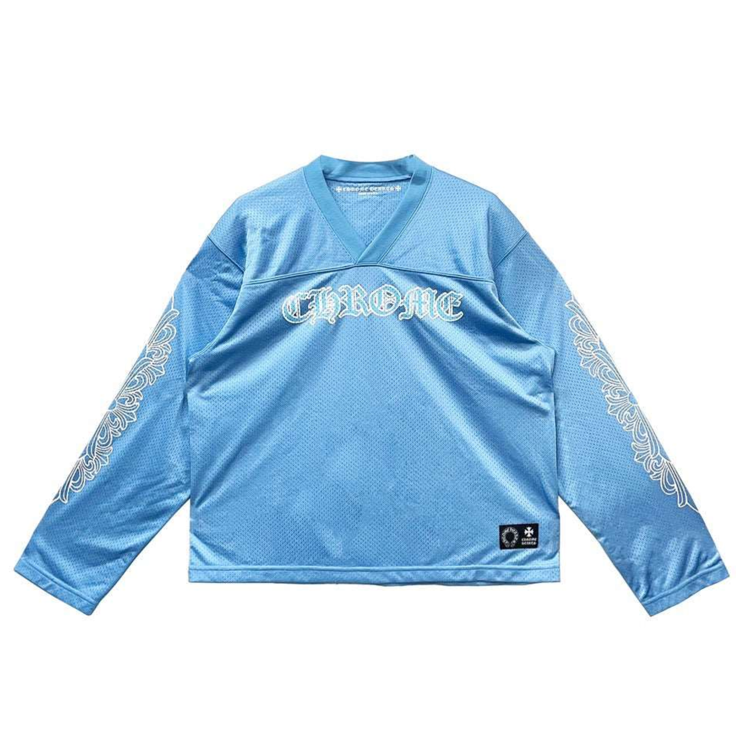 Chrome Hearts Blue Mesh Long Sleeve Jersey