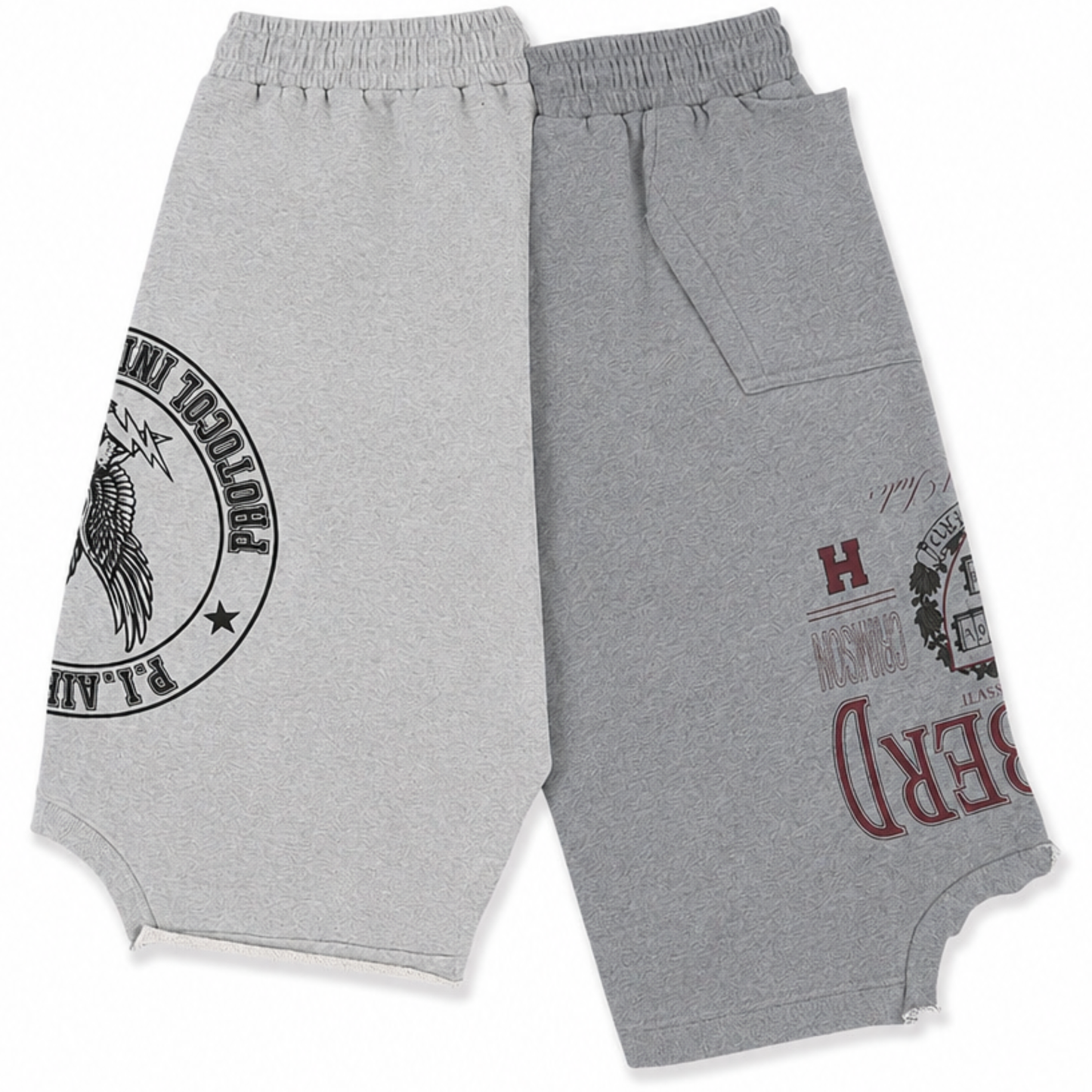 Protocol Index Reconstructed Sweat Shorts Grey