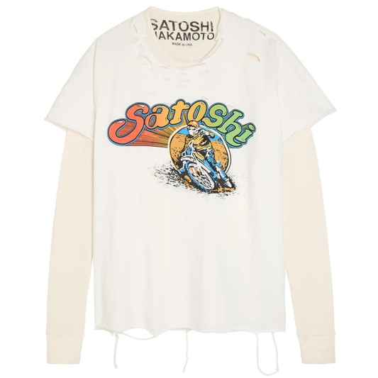 Satoshi Nakamoto 1977 Dirtbike Thermal Tee