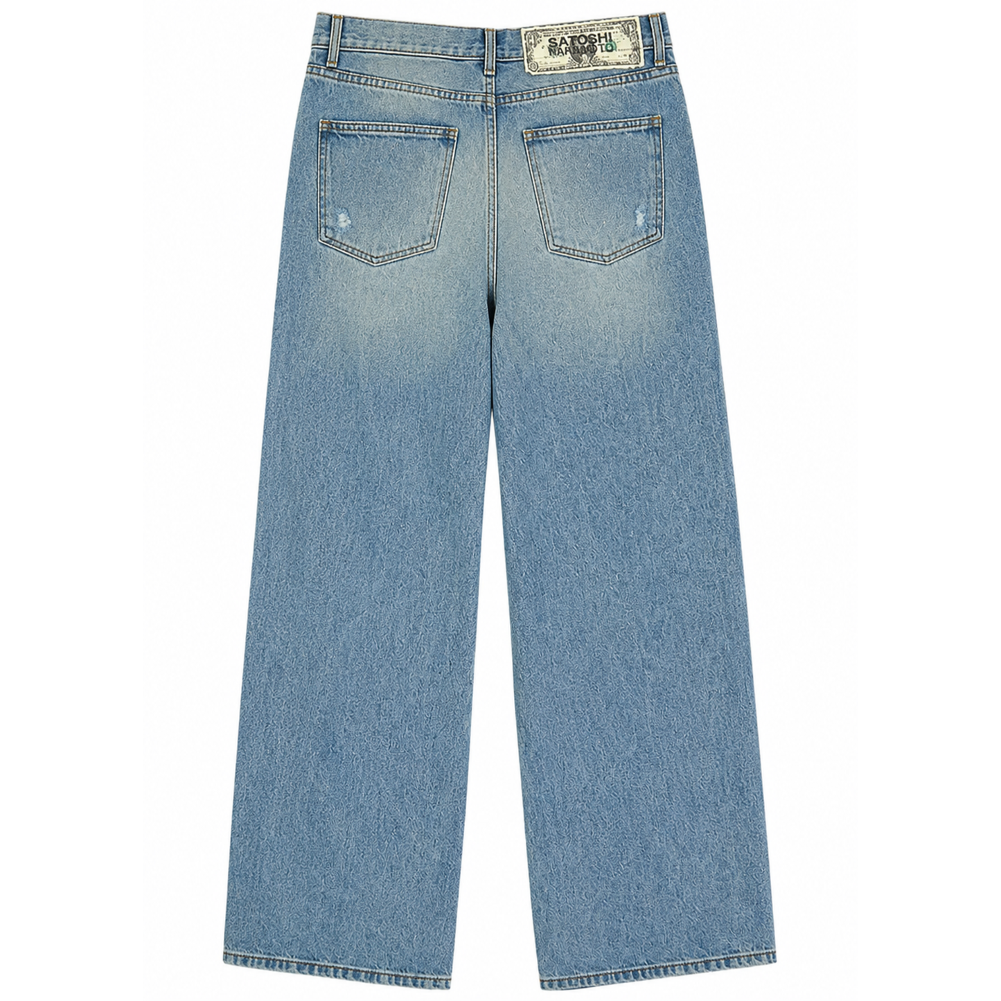 Satoshi Nakamoto Blessed To Be Stressed Distressed Jeans
