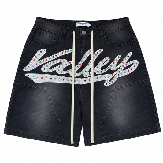 Vale Forever Skitties Denim Shorts Black