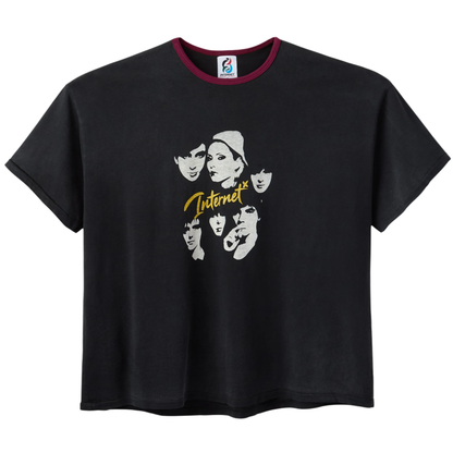 Internet Ruins Things Heart of Glass Ringer Tee