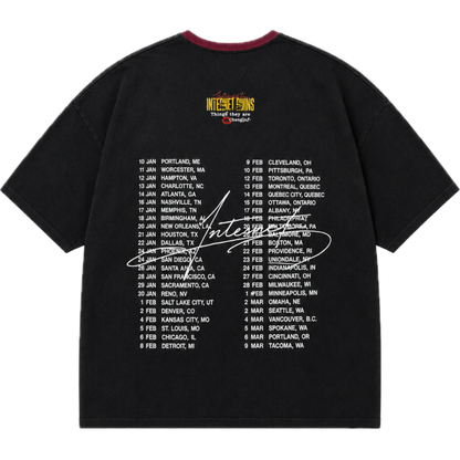Internet Ruins Things Heart of Glass Ringer Tee