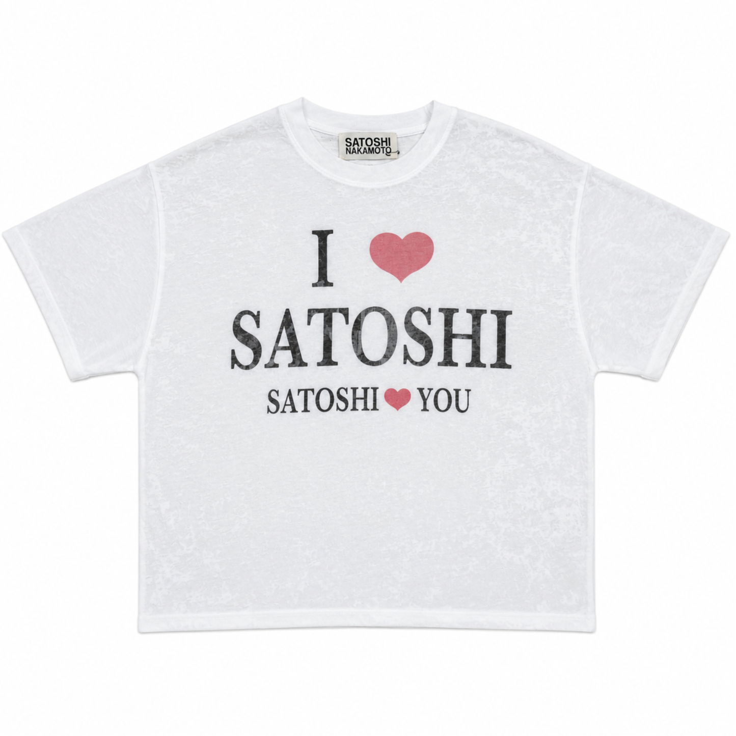 Satoshi Nakamoto I Love Satoshi Tee