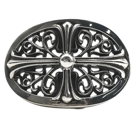 Chrome Hearts Silver Oval XXL Buckle