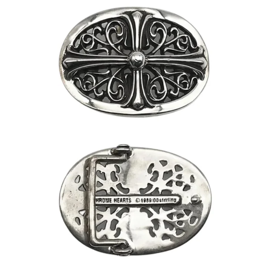 Chrome Hearts Silver Oval Buckle