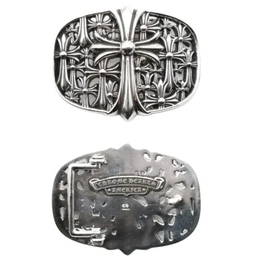 Chrome Hearts Silver Cementry Buckle