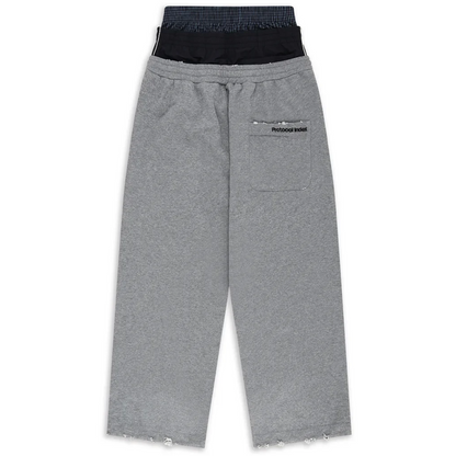 Protocol Index 3 Layered Sweat Pants Grey