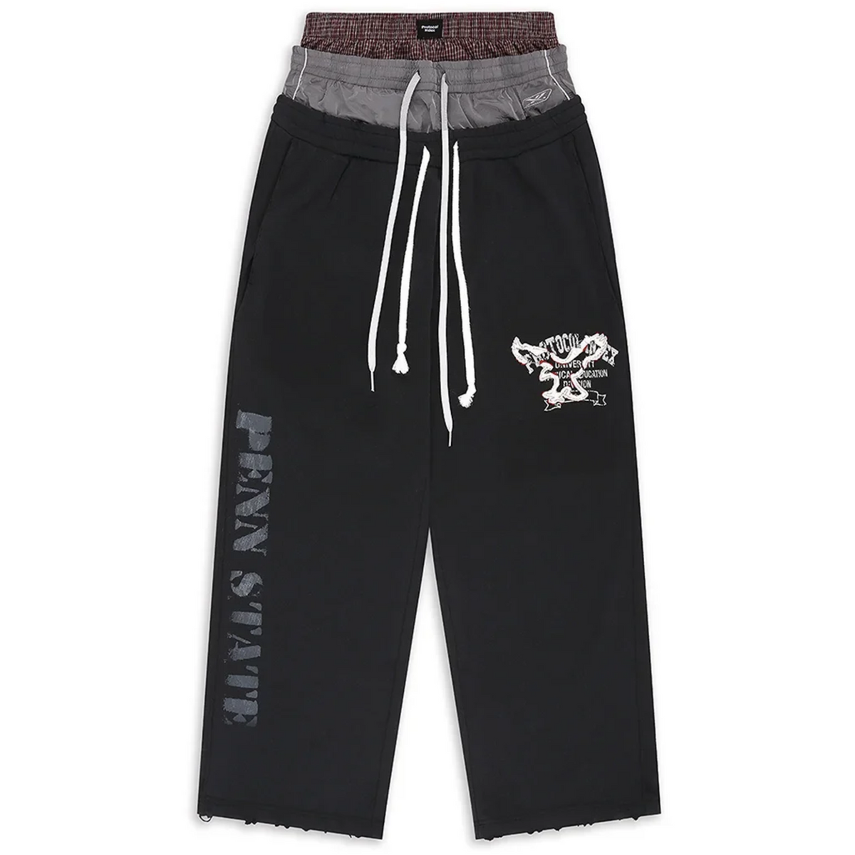 Protocol Index 3 Layered Sweat Pants Black